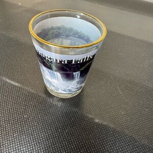 Vintage Niagara Falls Shot Glass with Scenic Print